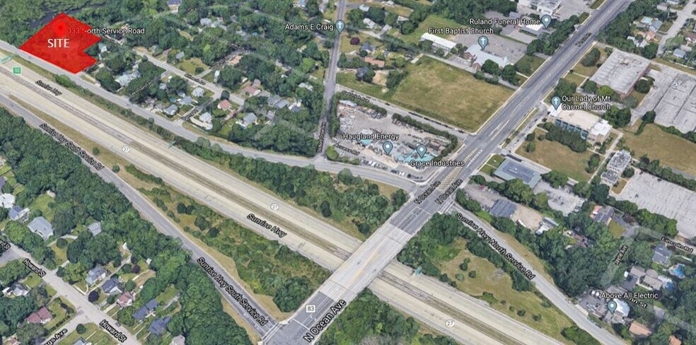 N Service Rd & Sunrise Hwy, Patchogue, NY à vendre - Photo du bâtiment - Image 2 de 2