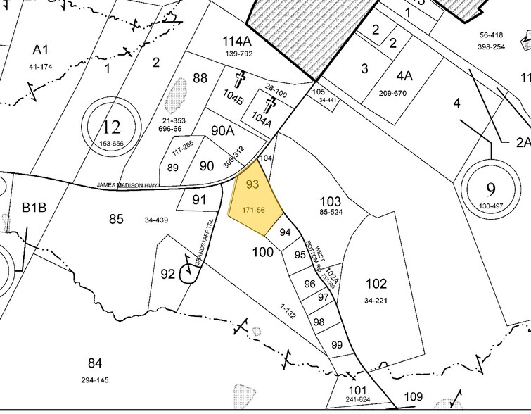 4064 James Madison Hwy, Fork Union, VA for sale - Plat Map - Image 1 of 1