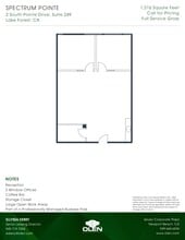 2 South Pointe Dr, Lake Forest, CA for lease Floor Plan- Image 1 of 1