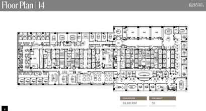 1285 Avenue of the Americas, New York, NY for lease Floor Plan- Image 2 of 9