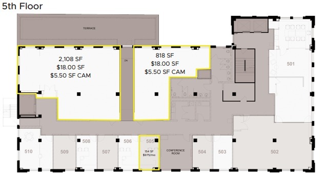 118 N Broadway, Fargo, ND à louer Plan d  tage- Image 1 de 1