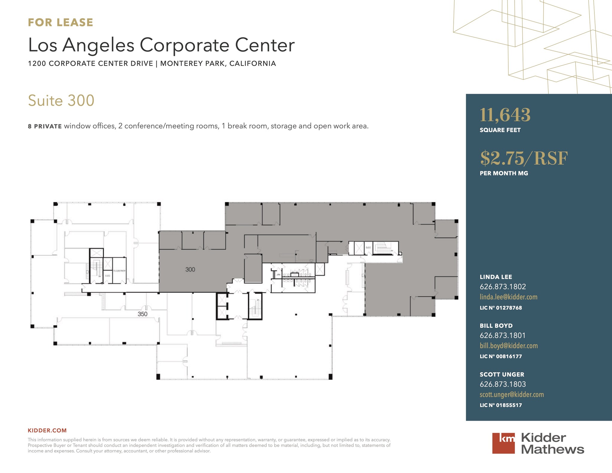 1200 Corporate Center Dr, Monterey Park, CA à louer Plan d  tage- Image 1 de 1