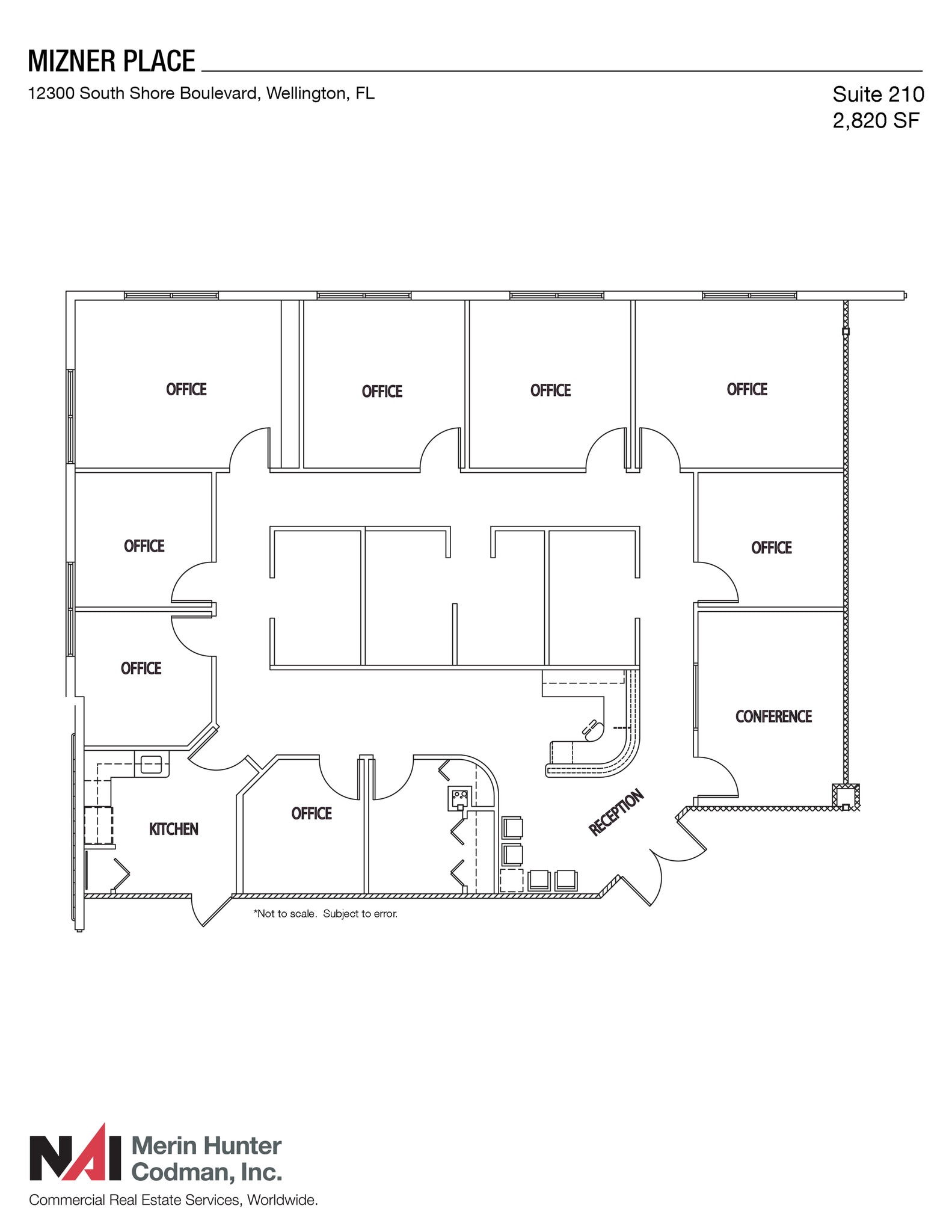 12300 S Shore Blvd, Wellington, FL for lease Floor Plan- Image 1 of 2