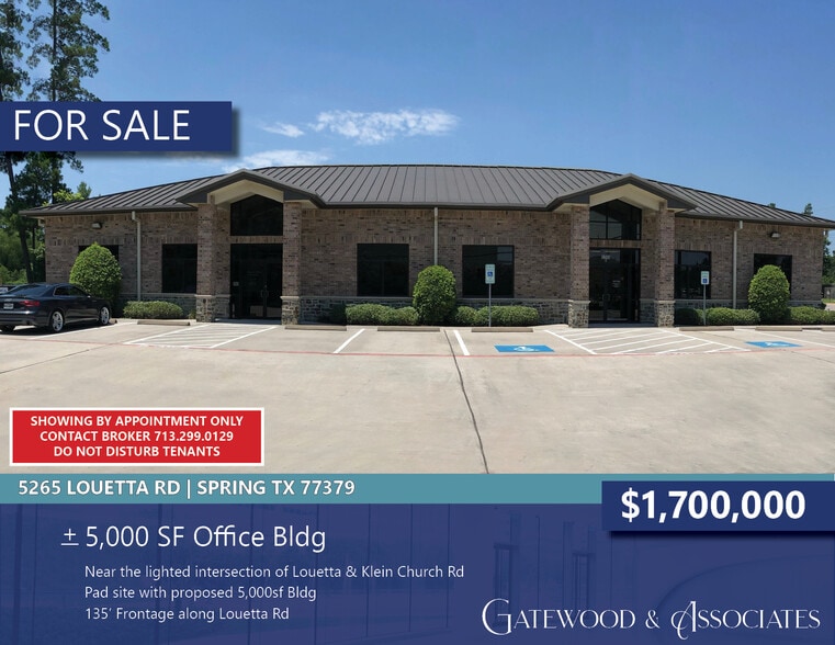 5265 Louetta Rd, Spring, TX for sale - Building Photo - Image 1 of 1