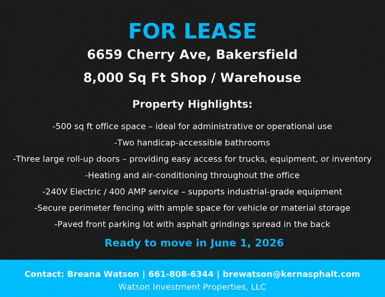 6659 Cherry ave, Bakersfield, CA à louer - Photo du bâtiment - Image 2 de 7