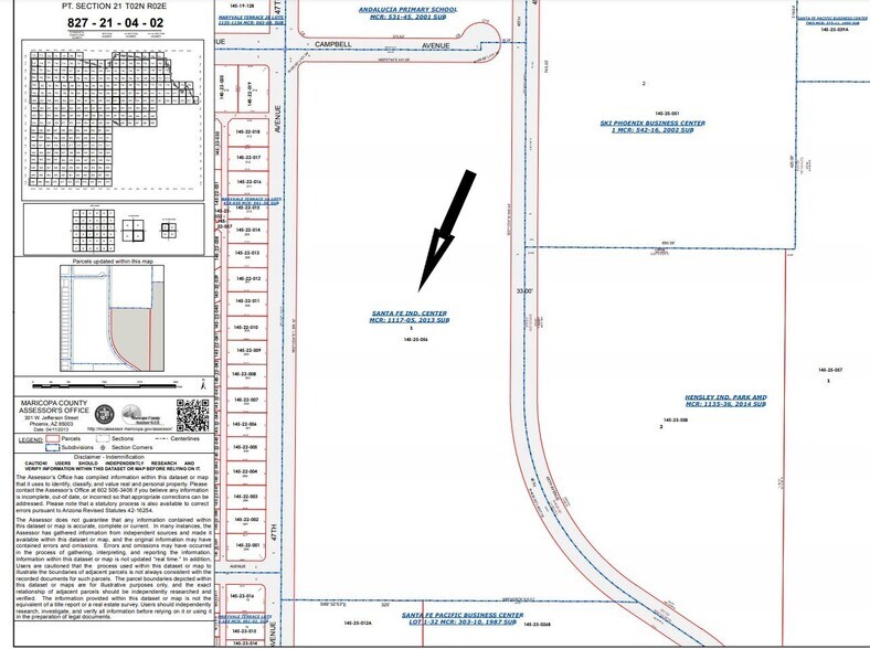 4450 N 45th Ave, Phoenix, AZ à louer - Plan cadastral - Image 2 de 11