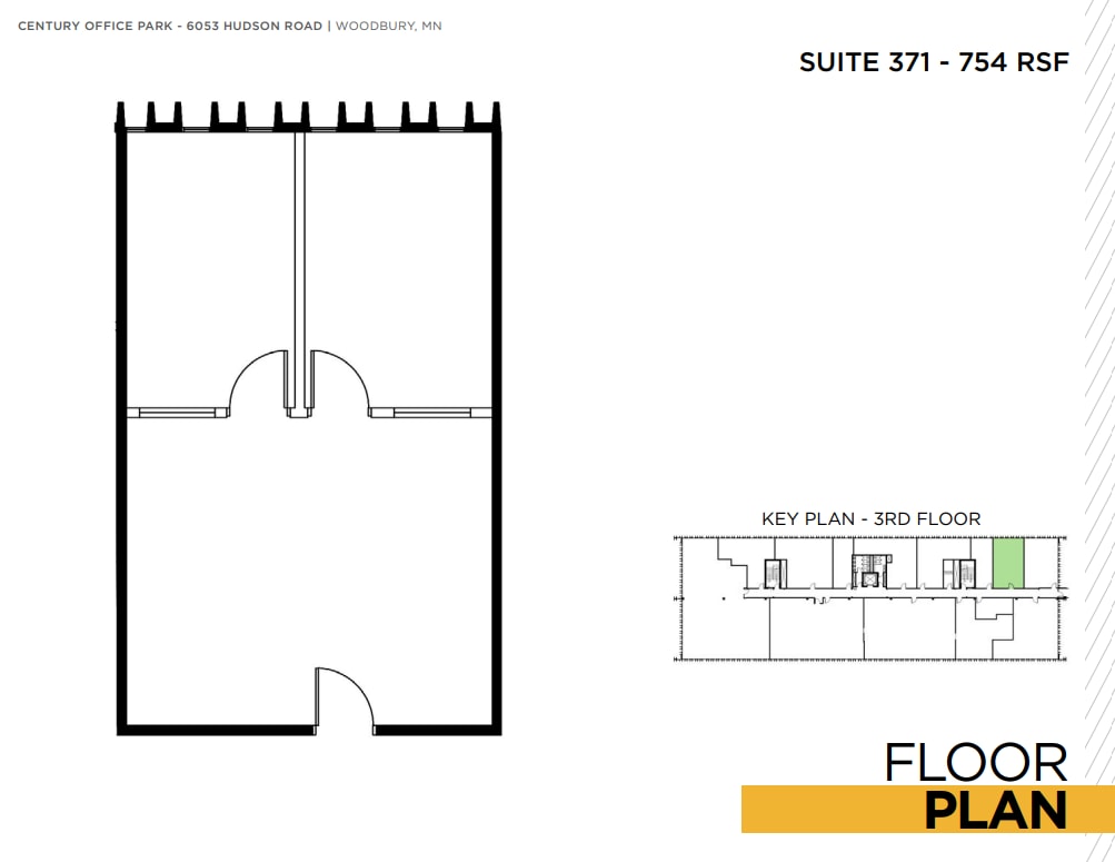 6043 Hudson Rd, Woodbury, MN à louer Plan d’étage- Image 1 de 1