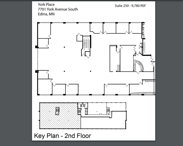 7701 York Ave S, Edina, MN à louer Plan d  tage- Image 1 de 1