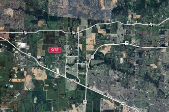 18611 Becker Rd, Hockley, TX - Aérien Vue de la carte