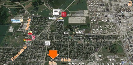 203 S 6th St, Wood River, IL - AERIAL map view - Image1