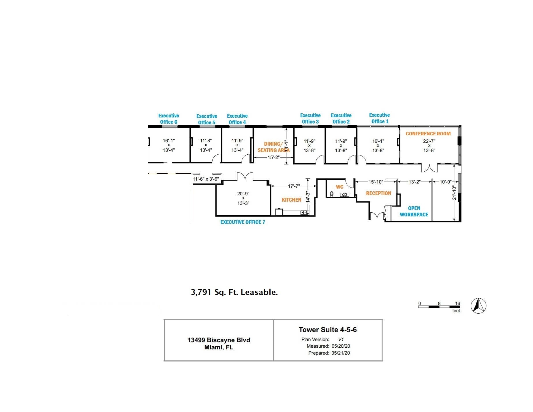 13499 Biscayne Blvd, Miami, FL à louer Plan d’étage- Image 1 de 8