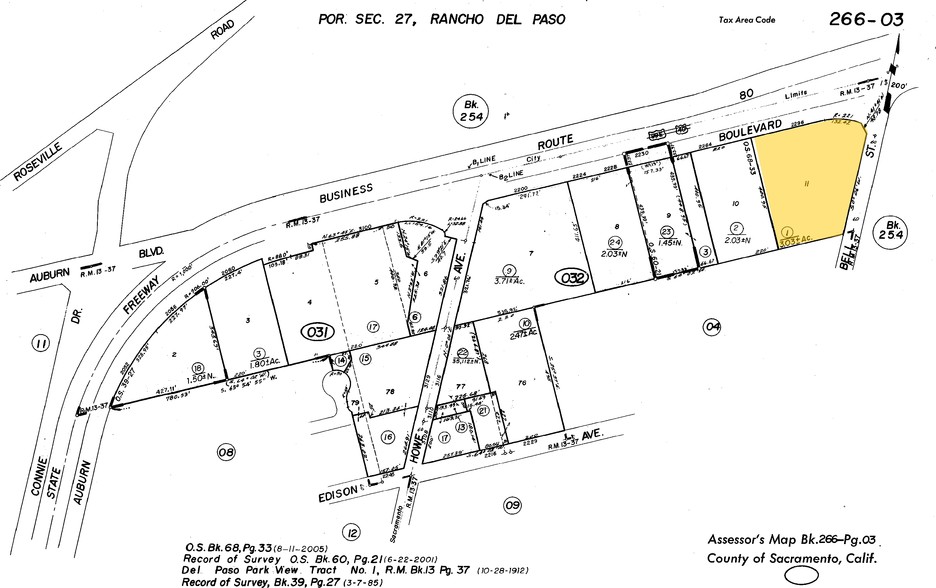 2288 Auburn Blvd, Sacramento, CA à vendre - Plan cadastral - Image 1 de 1