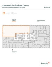 4660 Kenmore Ave, Alexandria, VA à louer Plan d’étage- Image 1 de 1