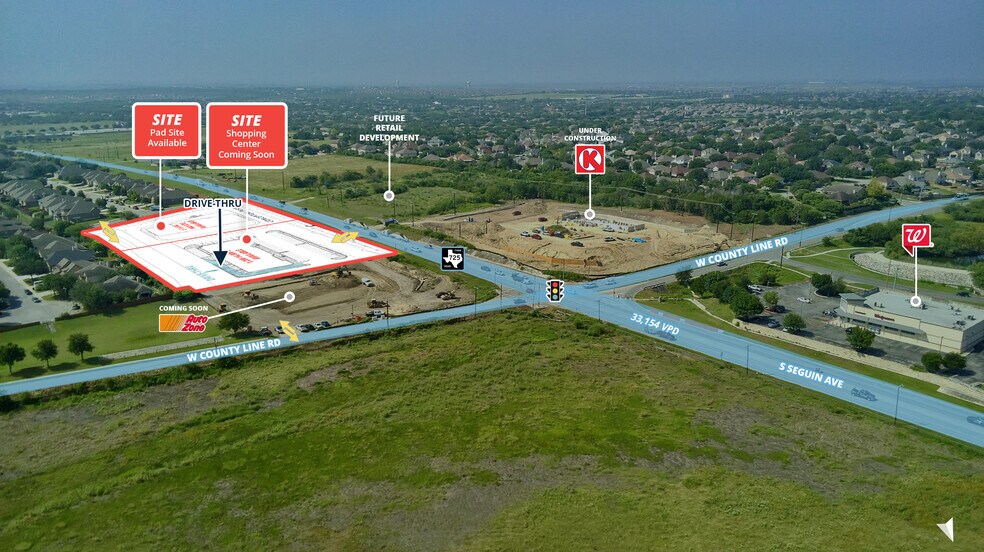 FM 725 and County Line, New Braunfels, TX à louer - Photo du bâtiment - Image 2 de 6