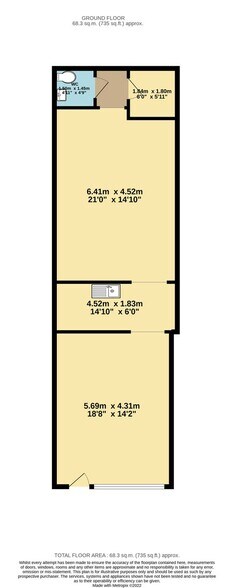 62 Seven Sisters Rd, London for lease - Floor Plan - Image 3 of 5