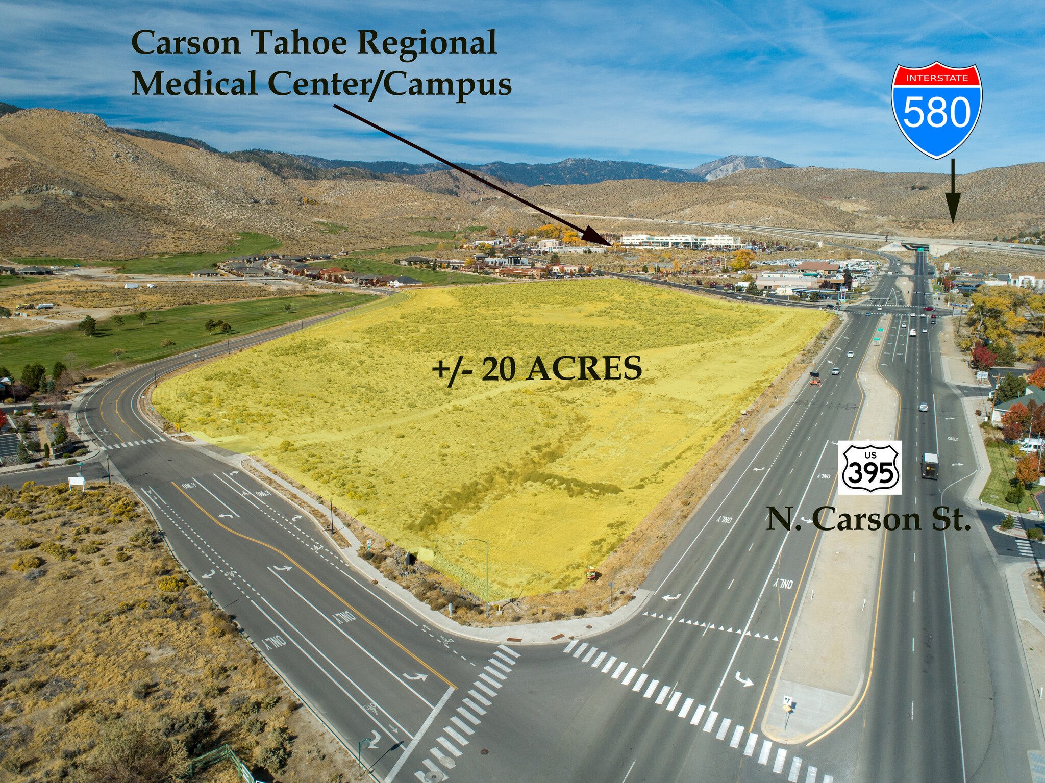 0 N Carson St, Carson City, NV for sale Aerial- Image 1 of 1