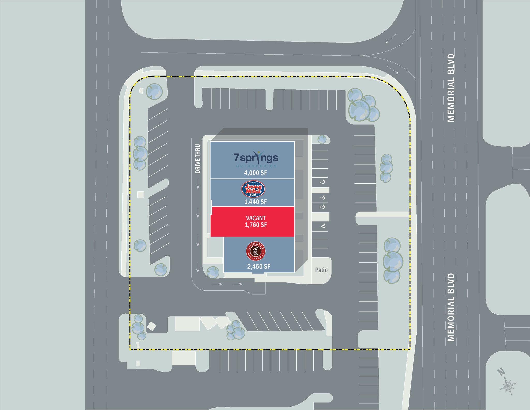 2113 Memorial Blvd, Murfreesboro, TN for lease Site Plan- Image 1 of 1