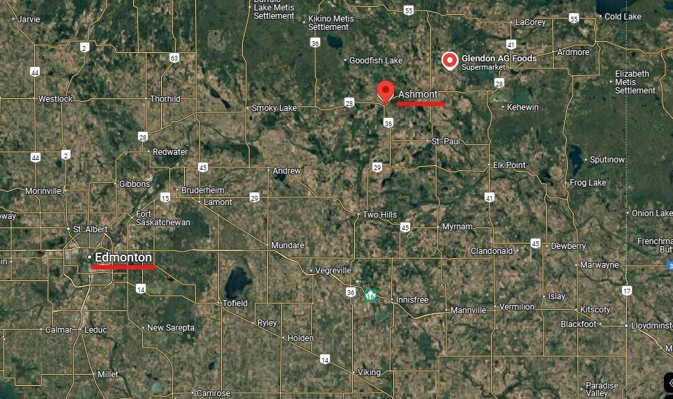 4117 Main St, St Paul County No 19, AB for lease Aerial- Image 1 of 3