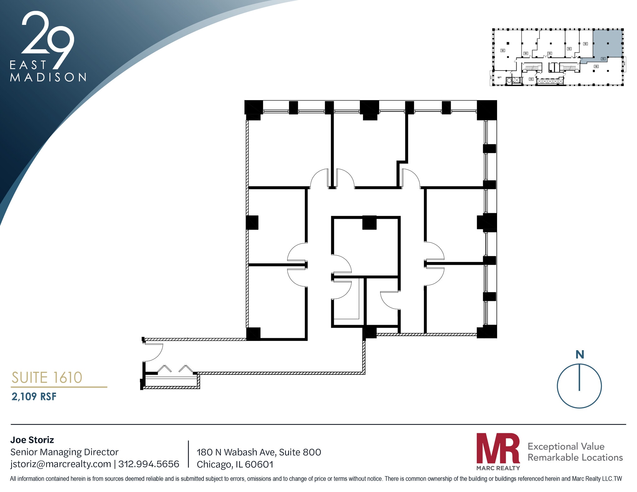29 E Madison St, Chicago, IL for lease Floor Plan- Image 1 of 7