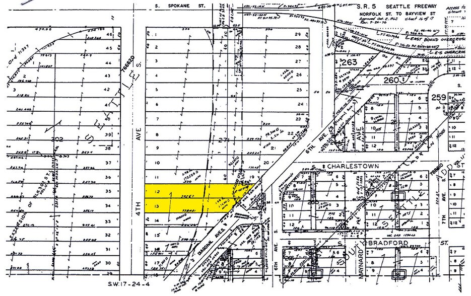 3810-3814 4th Ave S, Seattle, WA à louer - Plan cadastral - Image 2 de 4