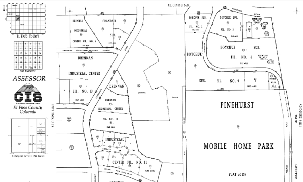 3425 Astrozon Blvd, Colorado Springs, CO for lease - Plat Map - Image 3 of 3