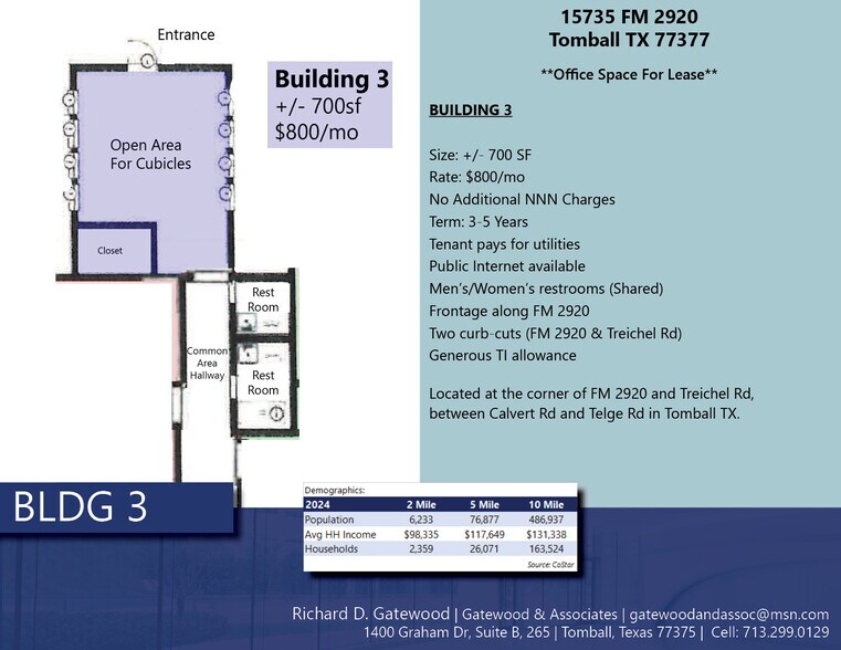 15735 FM 2920 Rd, Tomball, TX à louer - Photo du bâtiment - Image 3 de 10