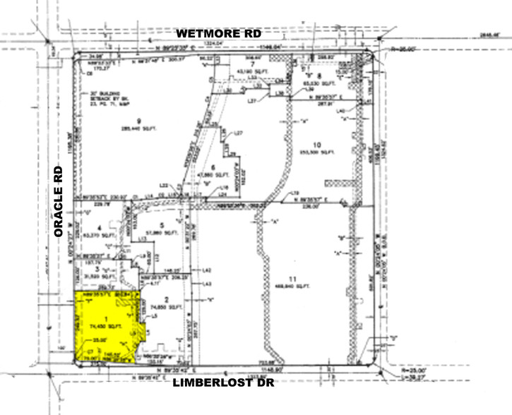 4220 N Oracle Rd, Tucson, AZ à louer - Plan cadastral - Image 2 de 7