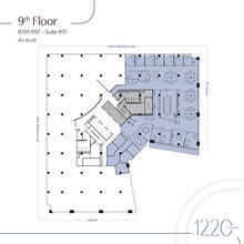1220 L St NW, Washington, DC à louer Plan d’étage- Image 1 de 1