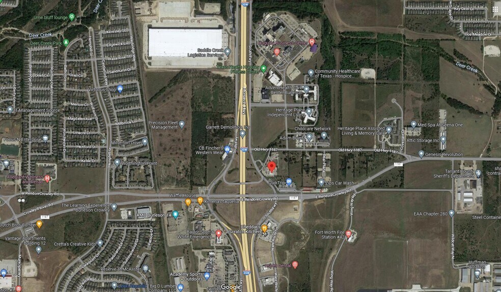 12301 South Fwy, Burleson, TX for sale - Aerial - Image 2 of 5