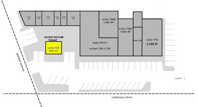 718-744 Culbertson Dr, Oklahoma City, OK à louer Plan de site- Image 2 de 2