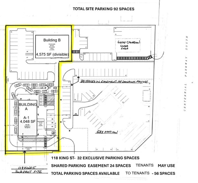 118 King St E, Stoney Creek, ON for lease - Site Plan - Image 2 of 3