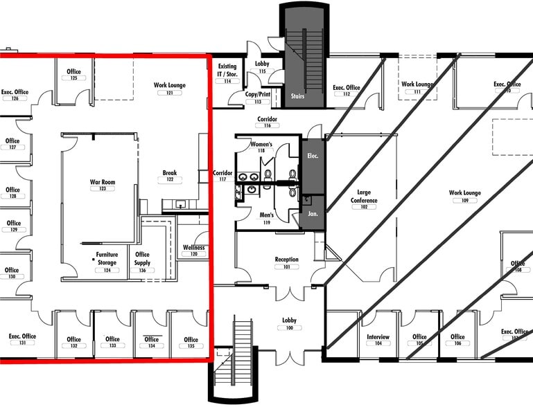 223 Roswell St, Alpharetta, GA à louer - Plan d’étage - Image 3 de 4