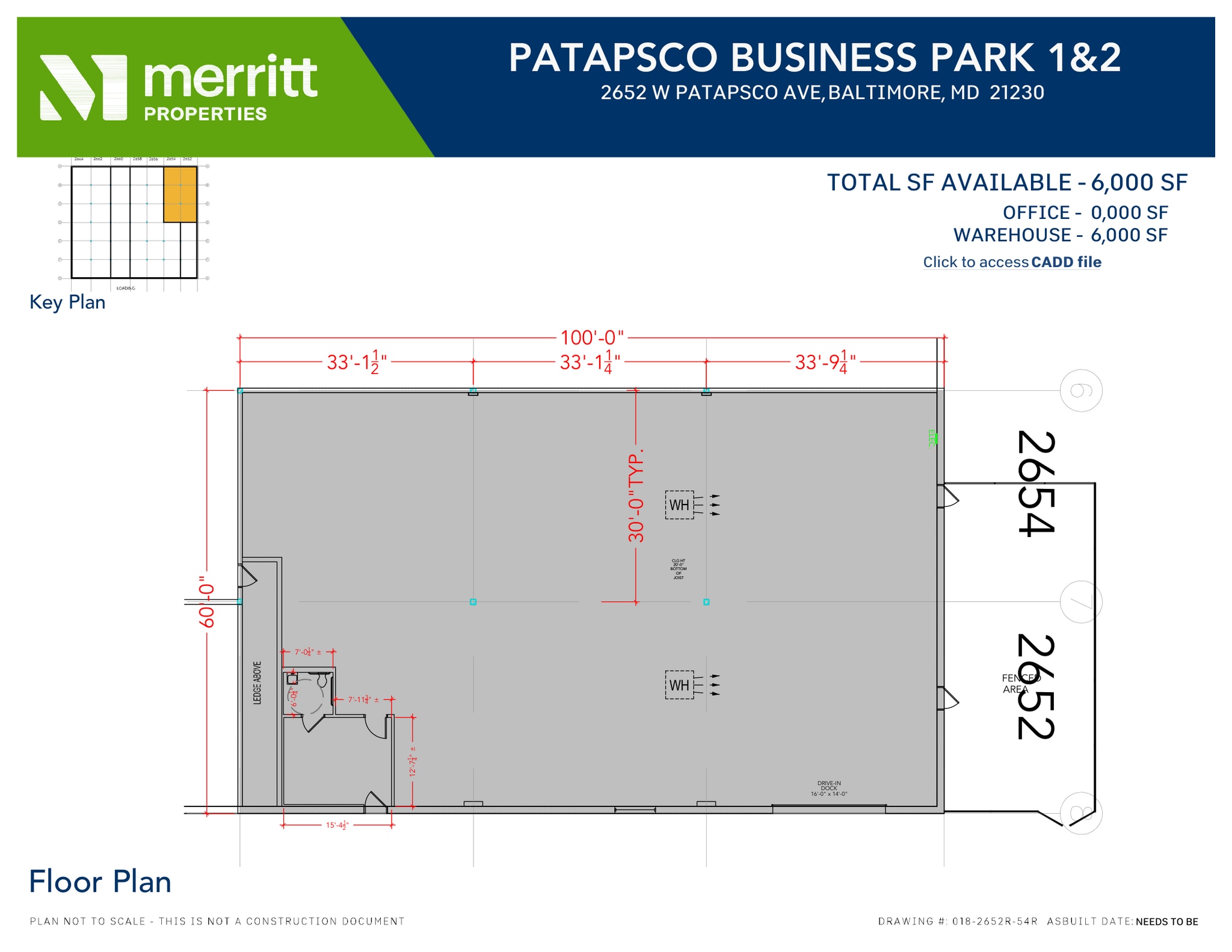 2652-2664 W Patapsco Ave, Baltimore, MD for lease Floor Plan- Image 1 of 1