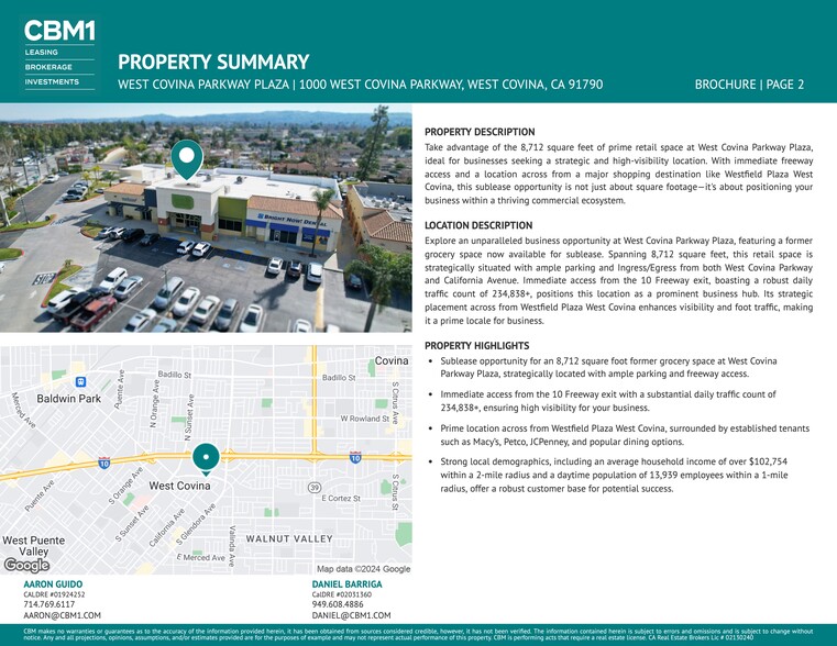 1000-1100 W West Covina Pky, West Covina, CA for lease - Building Photo - Image 2 of 8