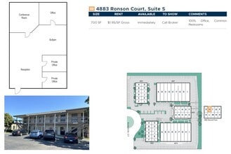 4883 Ronson Ct, San Diego, CA for lease Floor Plan- Image 1 of 2