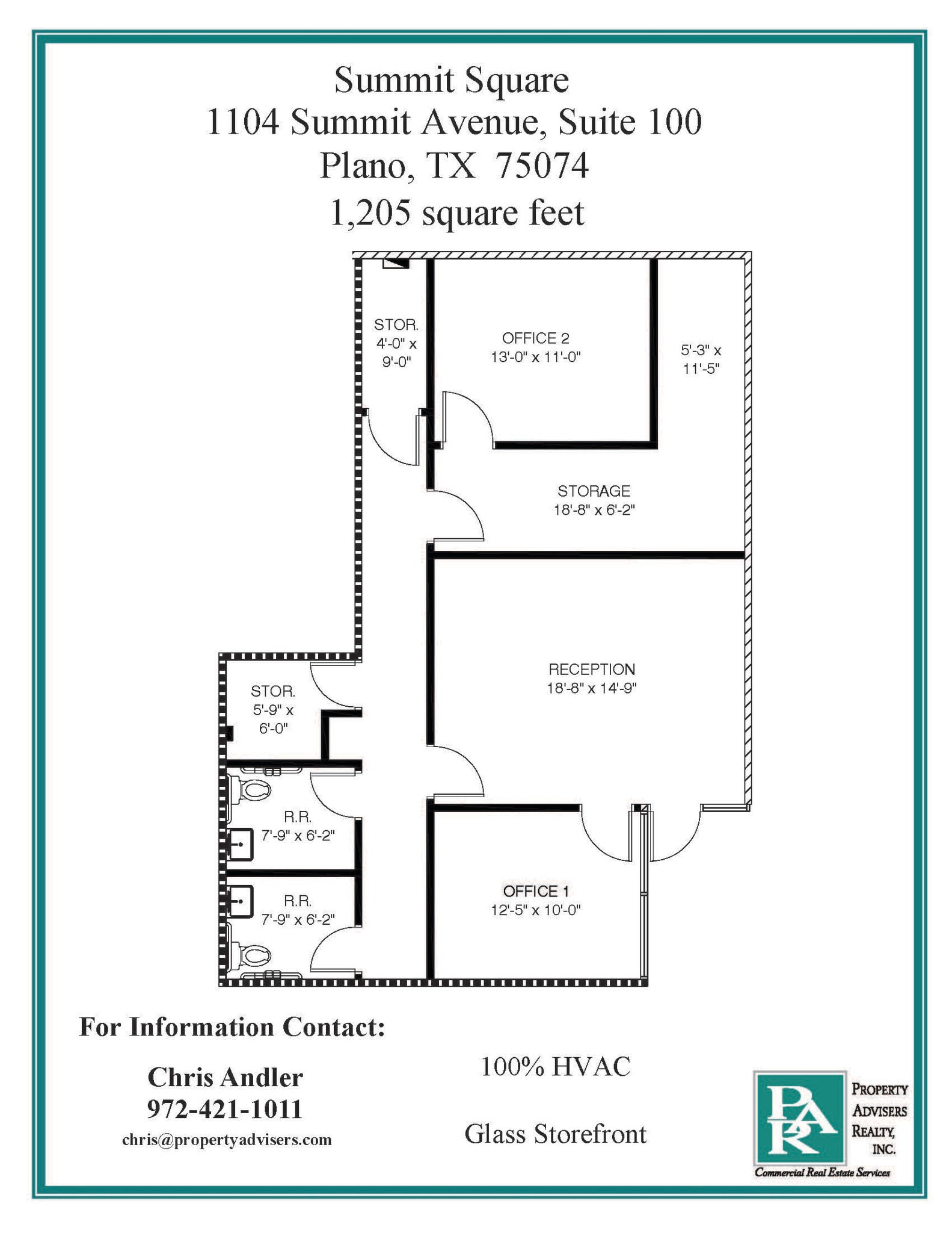 1104 Summit Ave, Plano, TX à louer Plan d’étage- Image 1 de 1