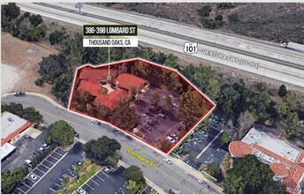 386-398 Lombard St, Thousand Oaks, CA - AERIAL map view