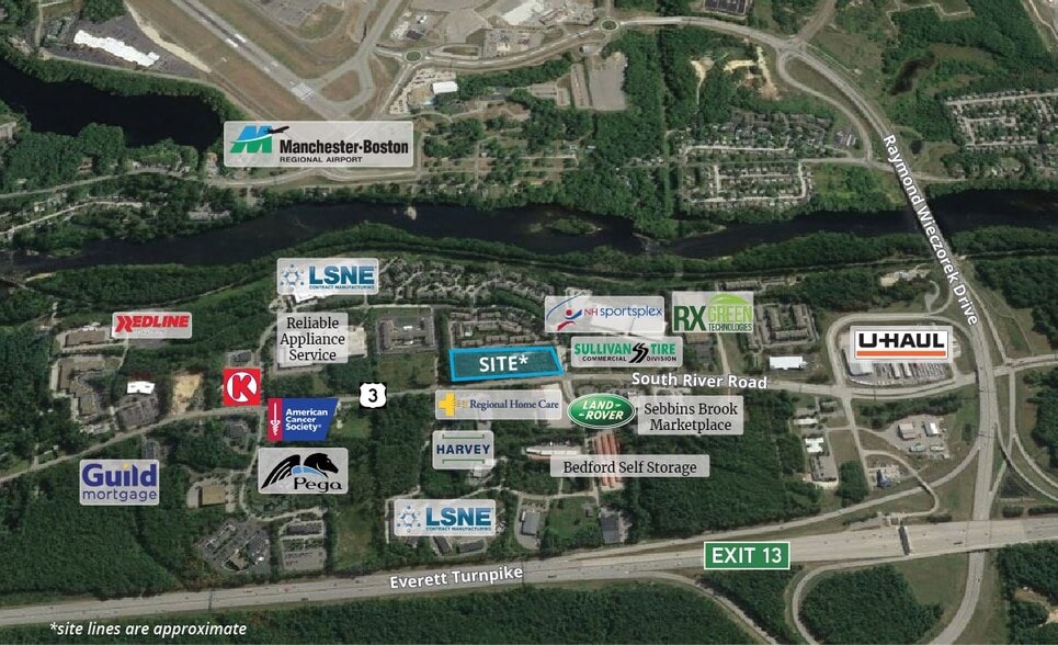 S River Road/Technology Dr, Bedford, NH à louer - Aérien - Image 3 de 5