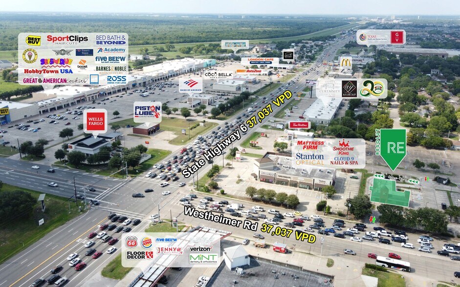 14540 Westheimer Rd, Houston, TX à vendre - Aérien - Image 3 de 4