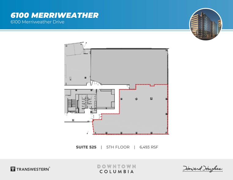 6100 Merriweather Dr, Columbia, MD à louer - Plan d  tage - Image 2 de 3