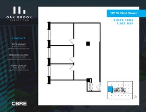 1211 W 22nd St, Oak Brook, IL for lease Floor Plan- Image 1 of 1