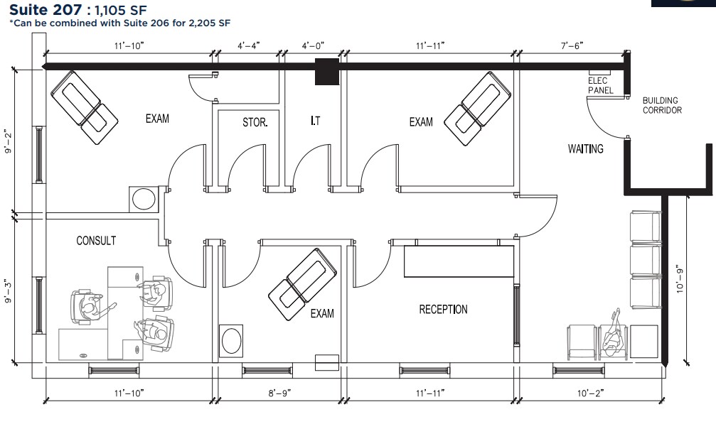 285 Middle Country Rd, Smithtown, NY à louer Plan d’étage- Image 1 de 1