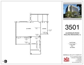 3501 Algonquin Rd, Rolling Meadows, IL for lease Site Plan- Image 1 of 1