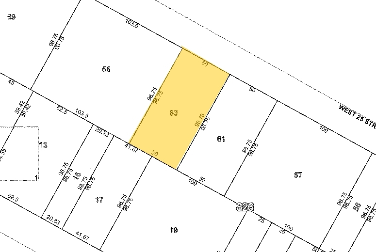 36 W 25th St, New York, NY à louer - Plan cadastral - Image 2 de 8