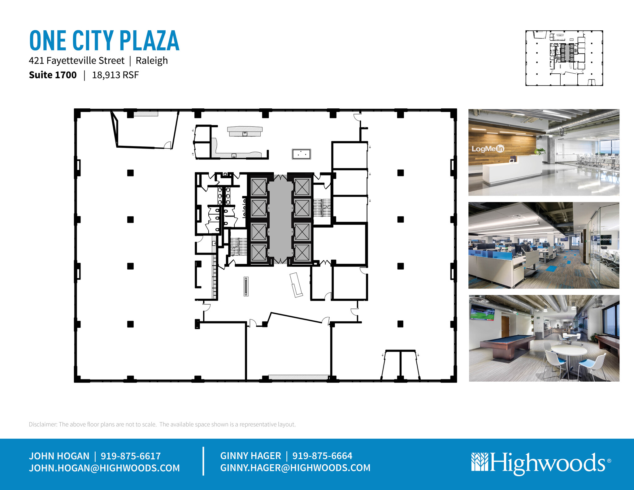 421 Fayetteville St, Raleigh, NC à louer Plan d  tage- Image 1 de 2