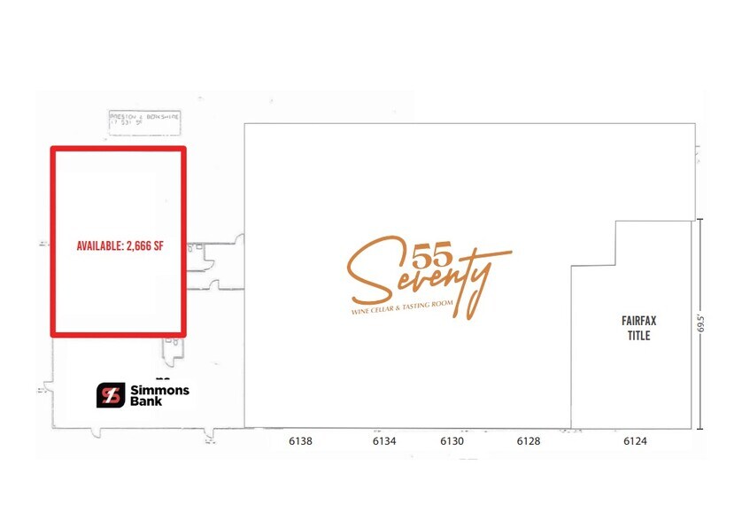 8315-8319 Preston Rd, Dallas, TX for lease - Floor Plan - Image 2 of 2