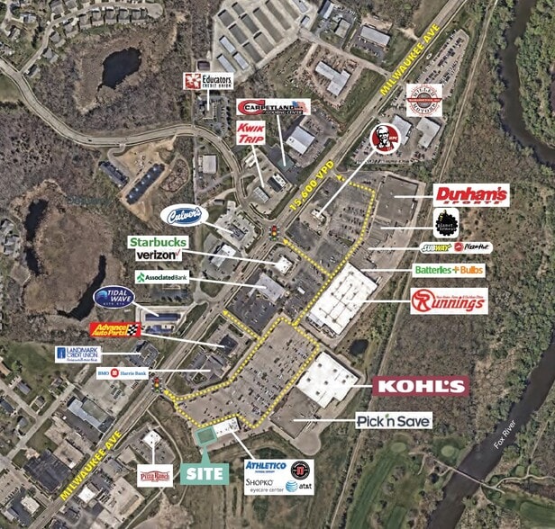 Milwaukee Ave, Burlington, WI à vendre - Aérien - Image 3 de 5