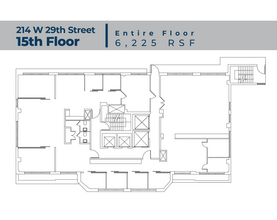 214 W 29th St, New York, NY à louer Plan d  tage- Image 1 de 1