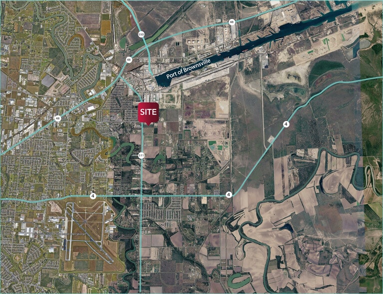 1850 N Indiana Ave, Brownsville, TX for sale - Aerial - Image 2 of 3