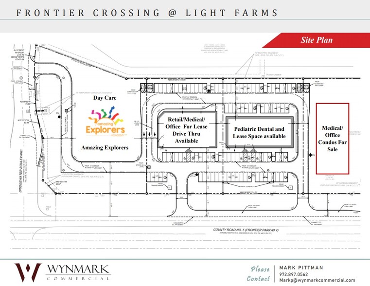 1580 -1640 W Frontier Parkway, Prosper, TX à vendre - Plan de site - Image 1 de 1